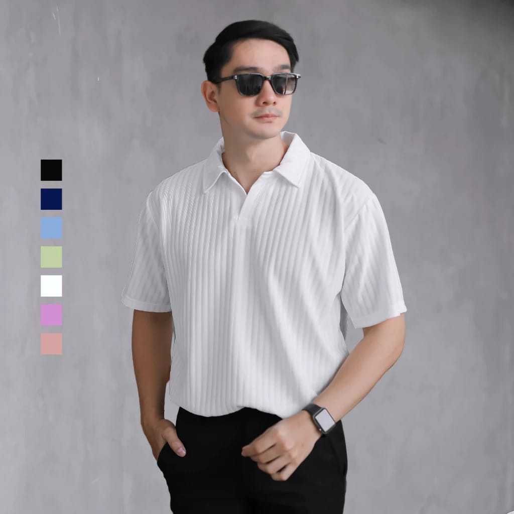 FLATZONE POLO KNIT POLO SHIRT / เสื้อโปโลผู้ชาย