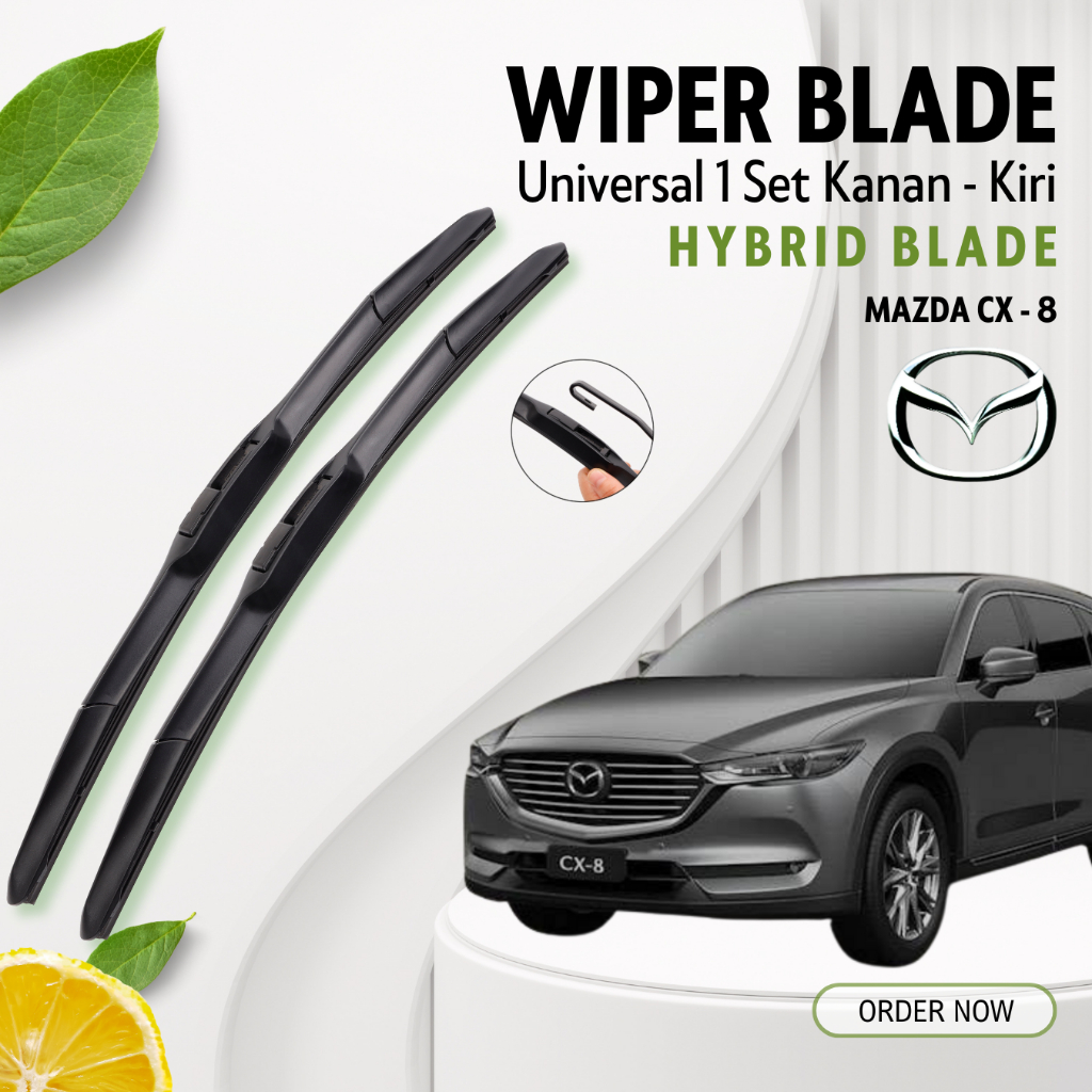 Mazda Cx 8 Premium Hybrid Car Wiper หนึ่งคู่ซ้ายขวาขนาดใหญ่ WIPER