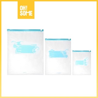 [OHSOME x Disney] -  Disney Solo Corner Dumbo Series Travel Bag Set Slider/Drawstring/Ziplock Kantong Tas Traveling Karakter Disney Isi 3 PCS