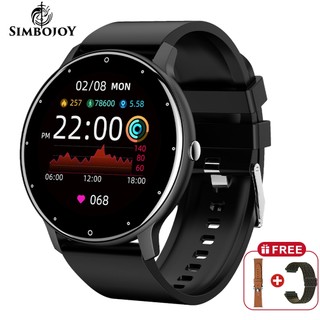 Simbojoy SmartWatch ZL02D Layar Terang 1.28'' Anti Air IP67 Olahraga Pemantauan Tidur dan Detak Jantung Jam Tangan Pria Wanita