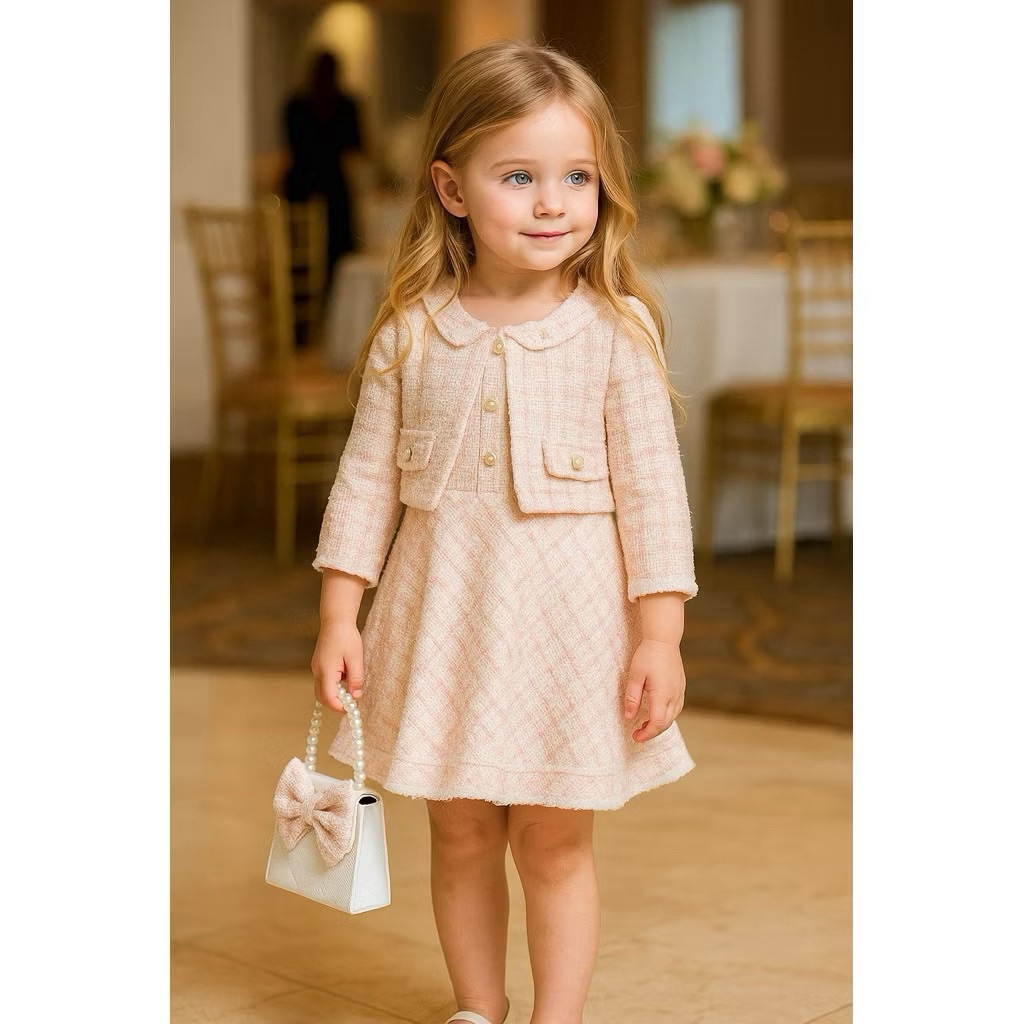 Rachel Zoe Tweed Cardigan Dress Set พร้อมกระเป๋า