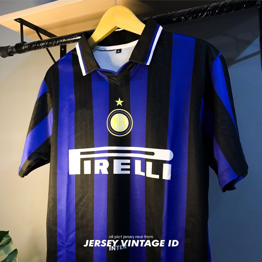 INTER MILAN 1997-98 RETRO JERSEY SHORT SLEEVE | เสื้อแข่งคลาสสิกวินเทจ |