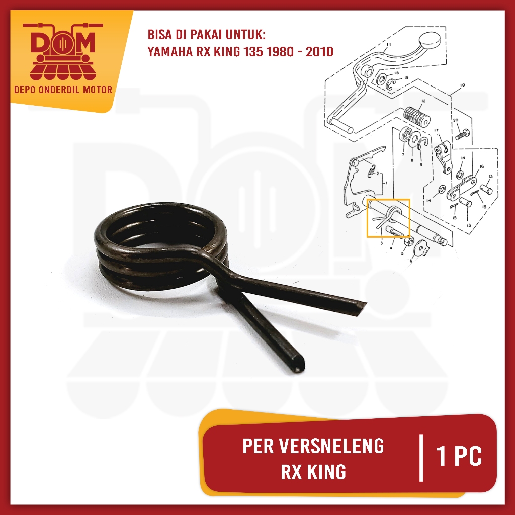 RX King Gear Shifter (PSP) Yamaha RXK RXS Gear Shifter