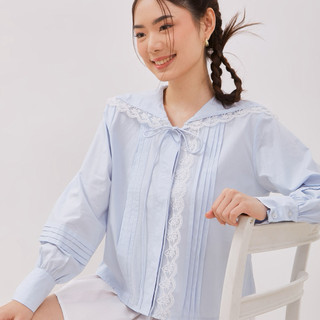 Cattleya Embroidered Blouse 042 | Wilexa Official | Kemeja Wanita | Atasan Kemeja Renda Wanita | Blouse Korean Style