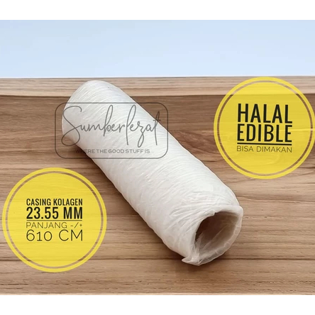 คอลลาเจนจัมโบ้ 23605 ECO PACK - ปลอกไส้กรอกพลาสติก ปลอกหนัง คอลลาเจน กินได้ ฮาลาล เกรดอาหาร