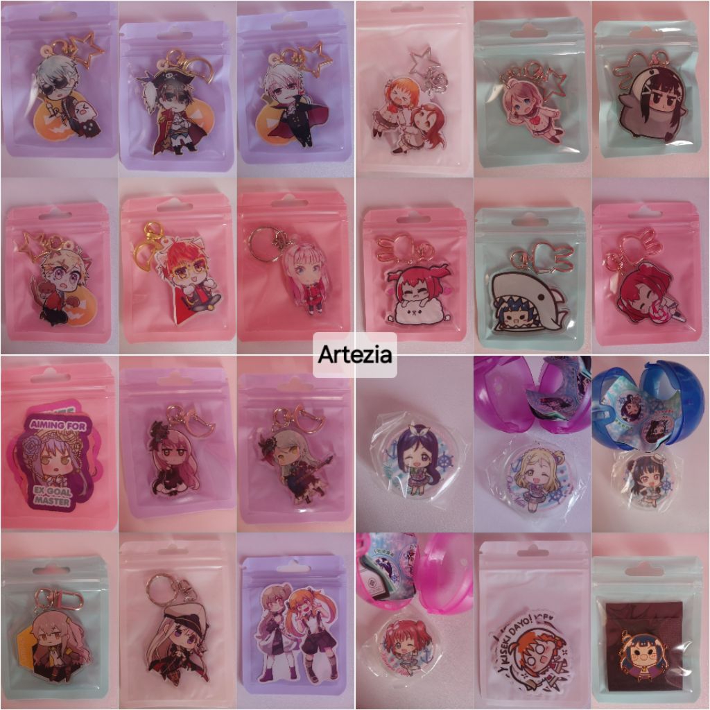 พวงกุญแจ Pin Stickers Love Live Azur Lane Girls Frontline BanG Dream Mystic Messenger ลดล้างสต๊อก