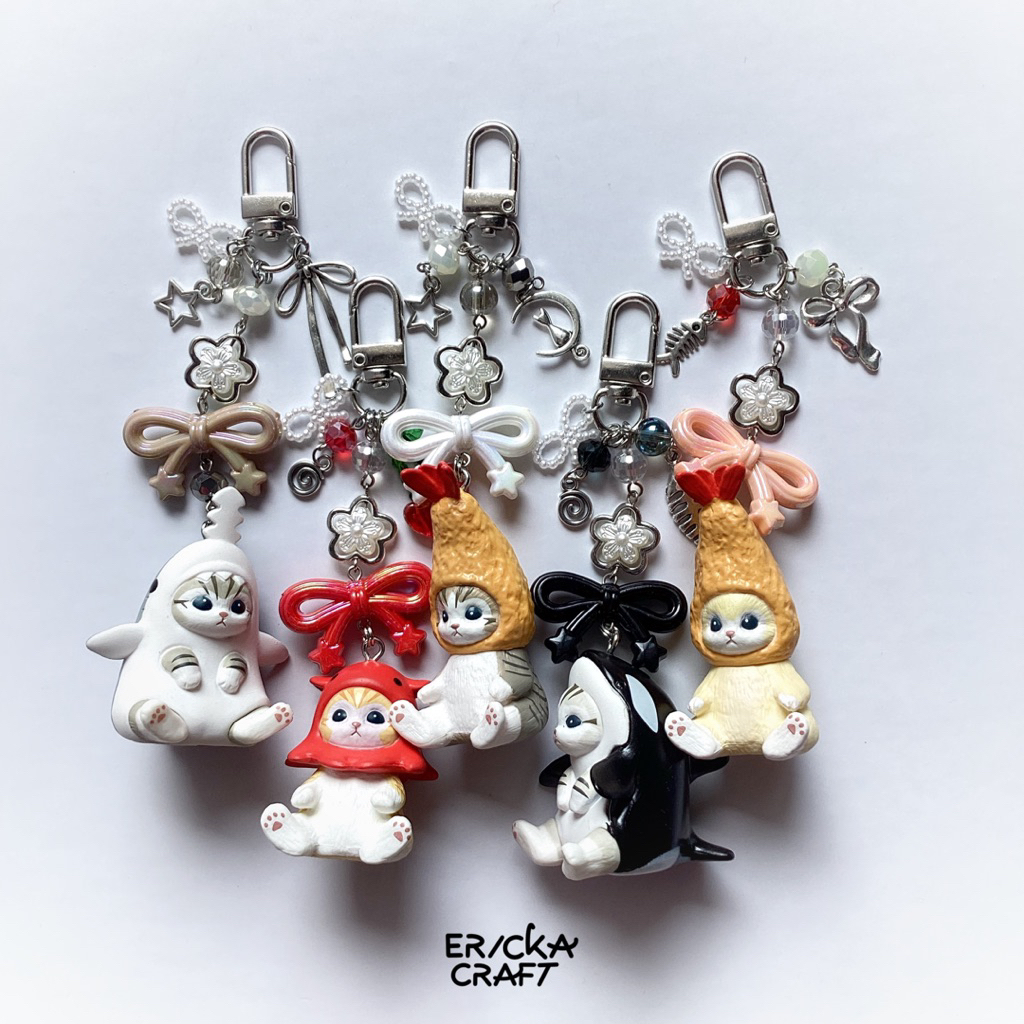 GANTUNGAN MOFUSAND KEYCHAIN BEADS AESTHETIC CHARM BAG HANGER MOFUSAND BY ERICKA CRAFT