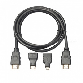 เอชดีทีวี31 | Standard HDTV Cable M To 3 in 1 CENTROO 1.5 M / 3 in 1 HDTV (สีดํา)