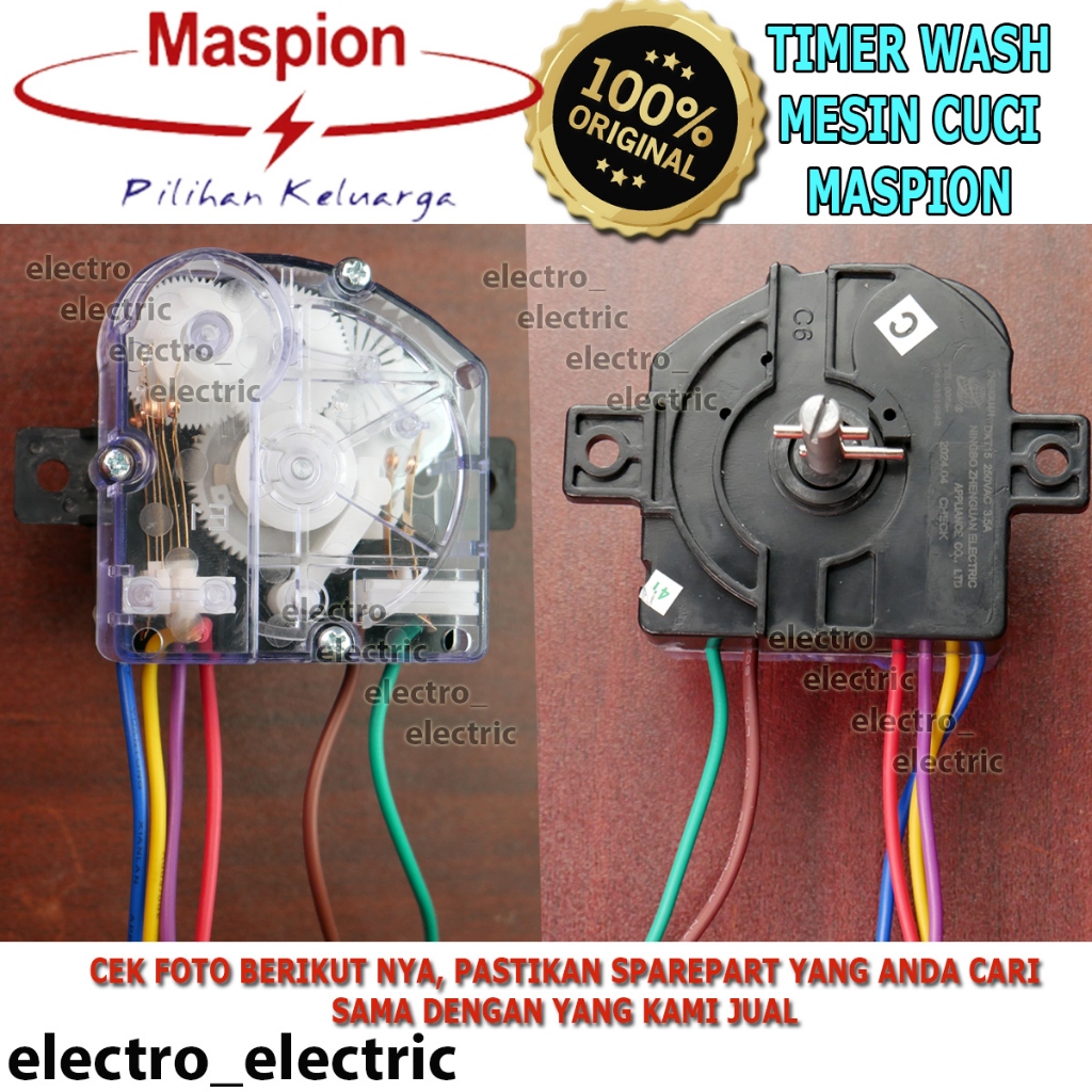 MESIN Original Maspion เครื่องซักผ้า Timer - Maspion เครื่องซักผ้าเครื่องซักผ้า - Maspion เครื่องซัก