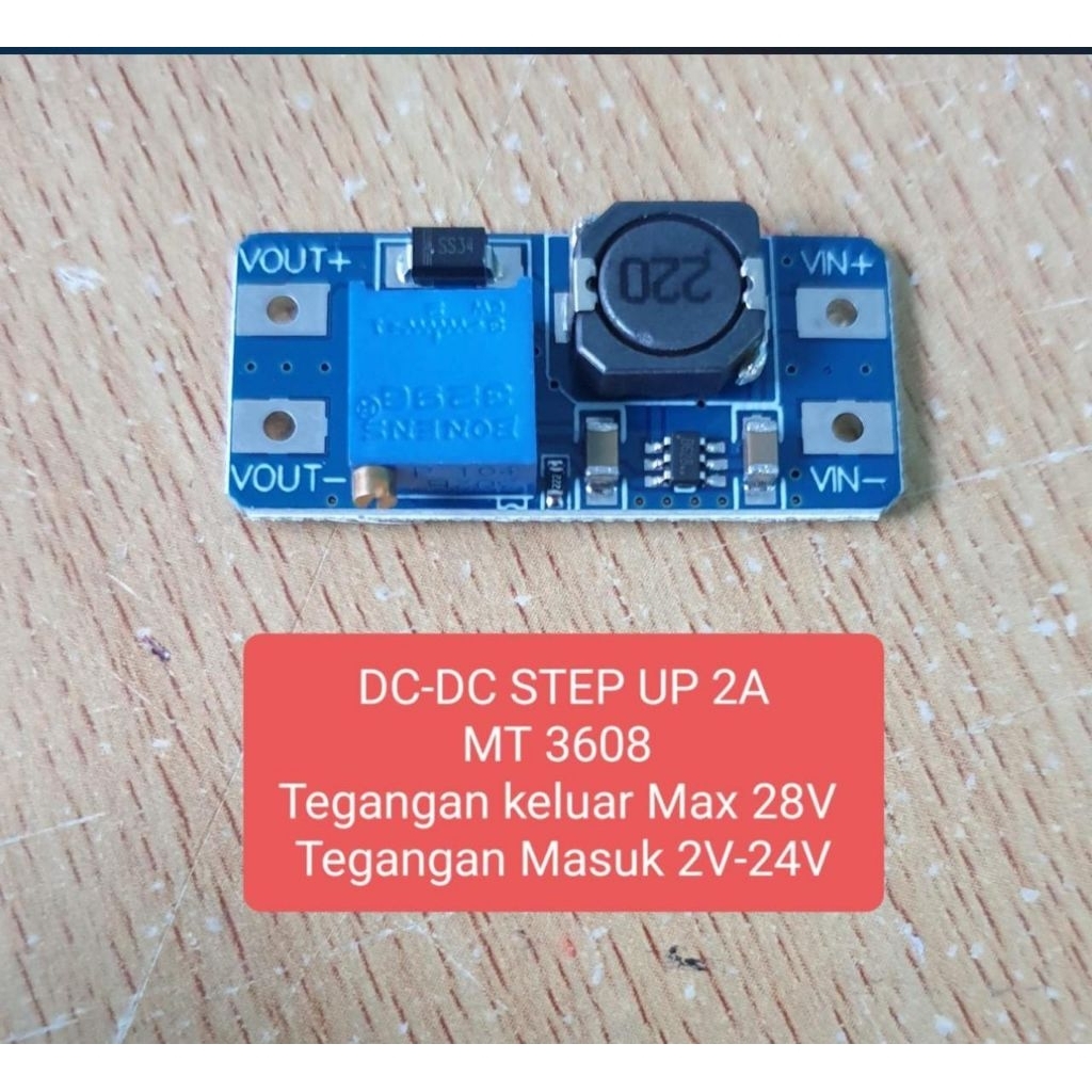 สเต็ปอัพ DC 2A MT 3608 dc step up