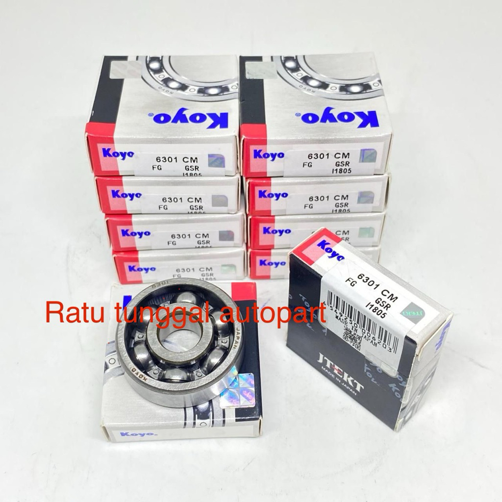 แบร์ริ่ง 6301 ซม. ไม่มีฝา KOYO 6301CM