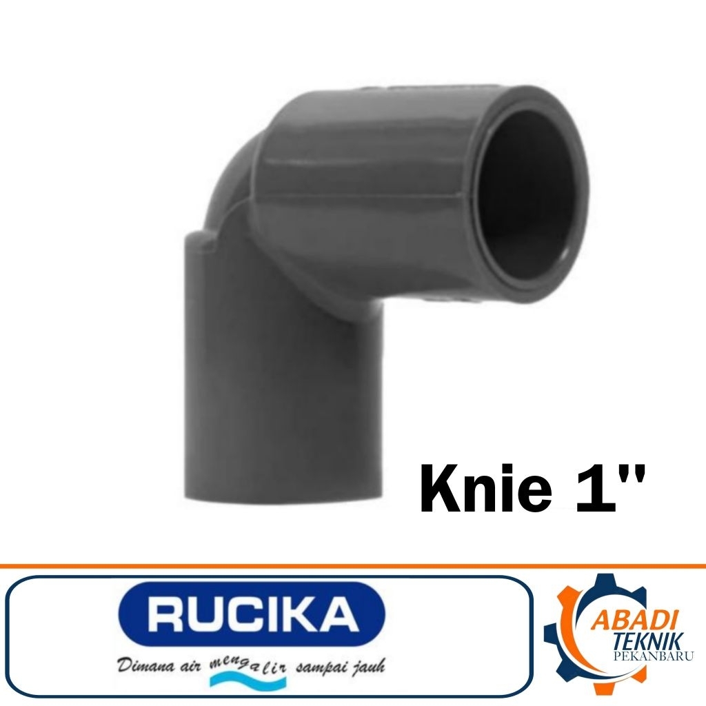 RUCIKA ข้อต่อข้อต่อท่อ PVC Knie AW 1" ข้อศอก AW 1 นิ้ว