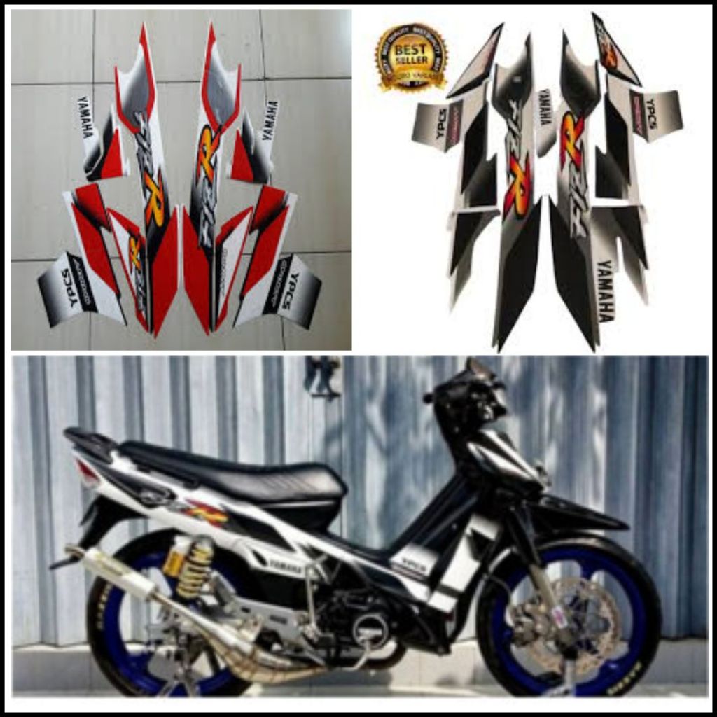 Yamaha F1ZR 2002 สติ๊กเกอร์มอเตอร์ไซค์ Striping Standard Motorcycle Body List Sticker F1ZR 2002 Best