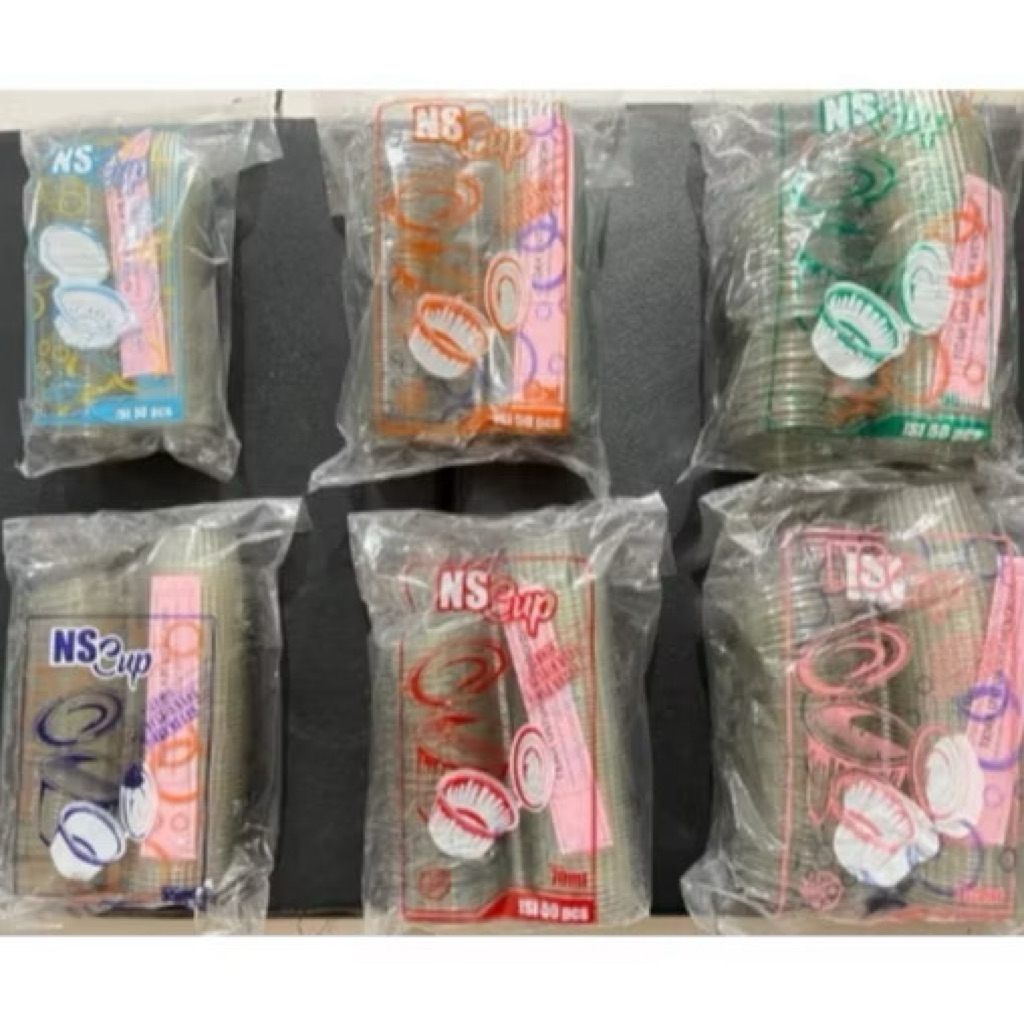 C888 NS Mika Cup Pudding บรรจุ 50 ชิ้น ฝาเชื่อมต่อ / ถ้วย Mika Samambal / ซอส + ฝาปิดเชื่อมต่อ / ถ้ว