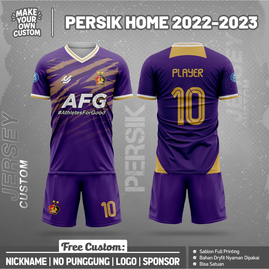 เสื้อฟุตบอลสุดเท่สําหรับเด็กและผู้ใหญ่ P3RS1K H0M3 2022-2023 หมายเลขที่กําหนดเองและด้านหลังฟรี