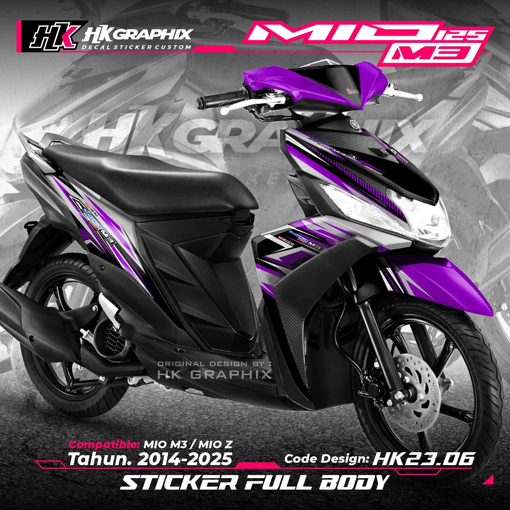 Yamaha Mio M3 Mio Z 125 Full Body Decal สติกเกอร์ Fullblock สติกเกอร์ Mio M3 Mio Z ล่าสุด Cool Racin