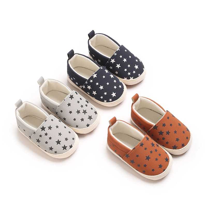 MBO ล่าสุด STAR SLIPON รองเท้าเด็กทารก / เด็กวัยหัดเดินเด็กผู้หญิงรองเท้า Slip-On Prewalker 0-12 เดื