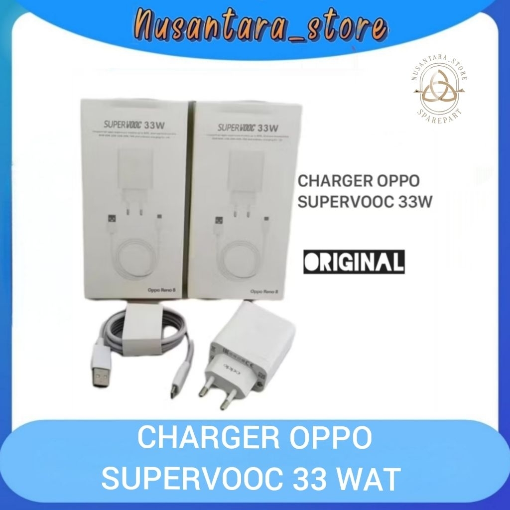 เครื่องชาร์จ Oppo ของแท้ Oppo A57 / A58 / A74 / A78 ETC ชาร์จเร็ว Supervooc 33W TYPE C