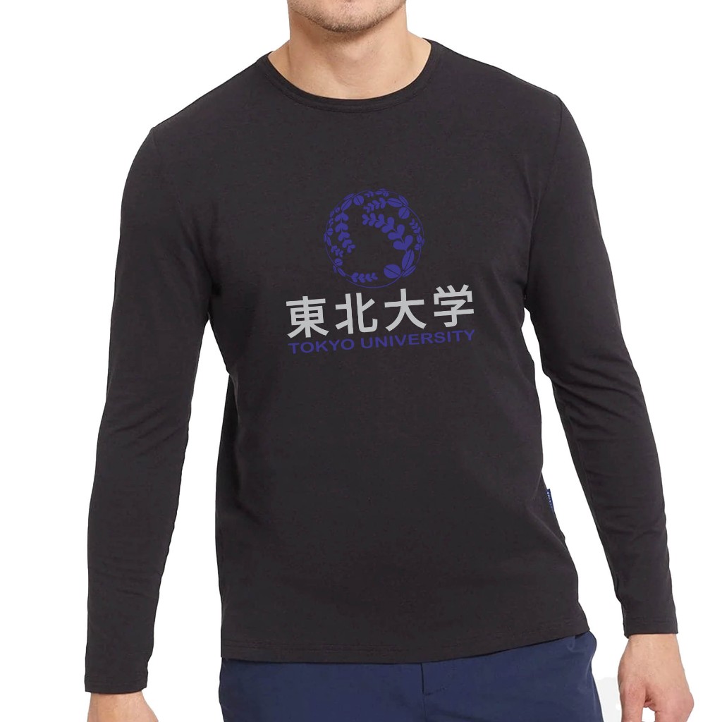 TOHOKU tokyo University Cotton Combed Premium เสื้อยืดแขนยาว