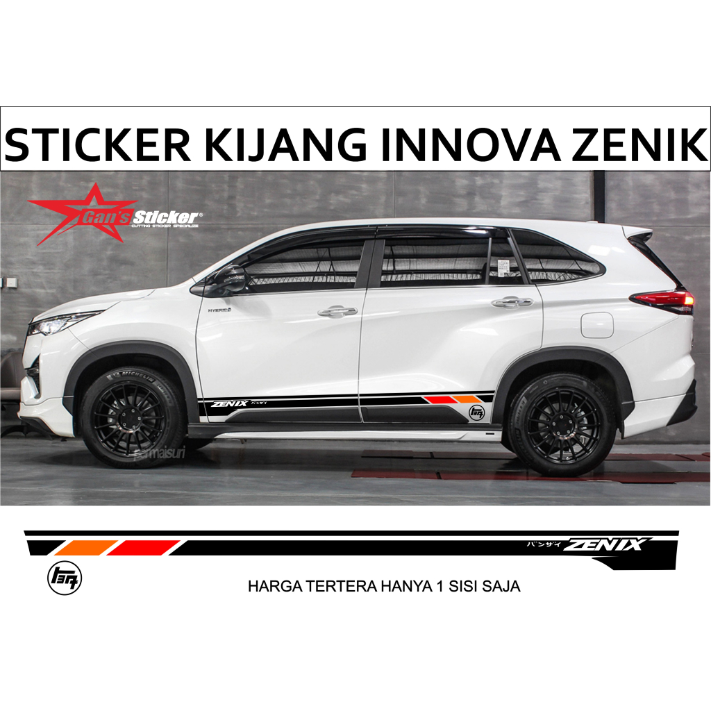 Kijang Innova Zenix Sticker Variations Kijang Zenix อุปกรณ์ตกแต่งรถยนต์