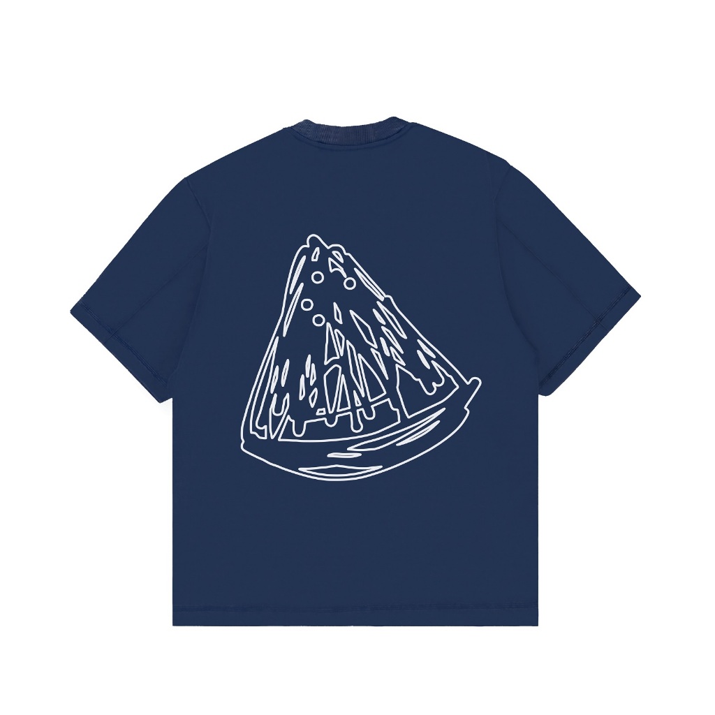 KATUN Onoma Bangkok Cotton - เสื้อยืดโอเวอร์ไซส์ Juicy Drip Navy - เสื้อยืด