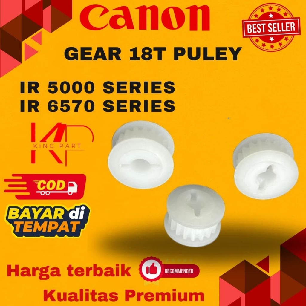 GEAR 18T PULLAY IR5000/6000/5020/6020/6570/5050/5075