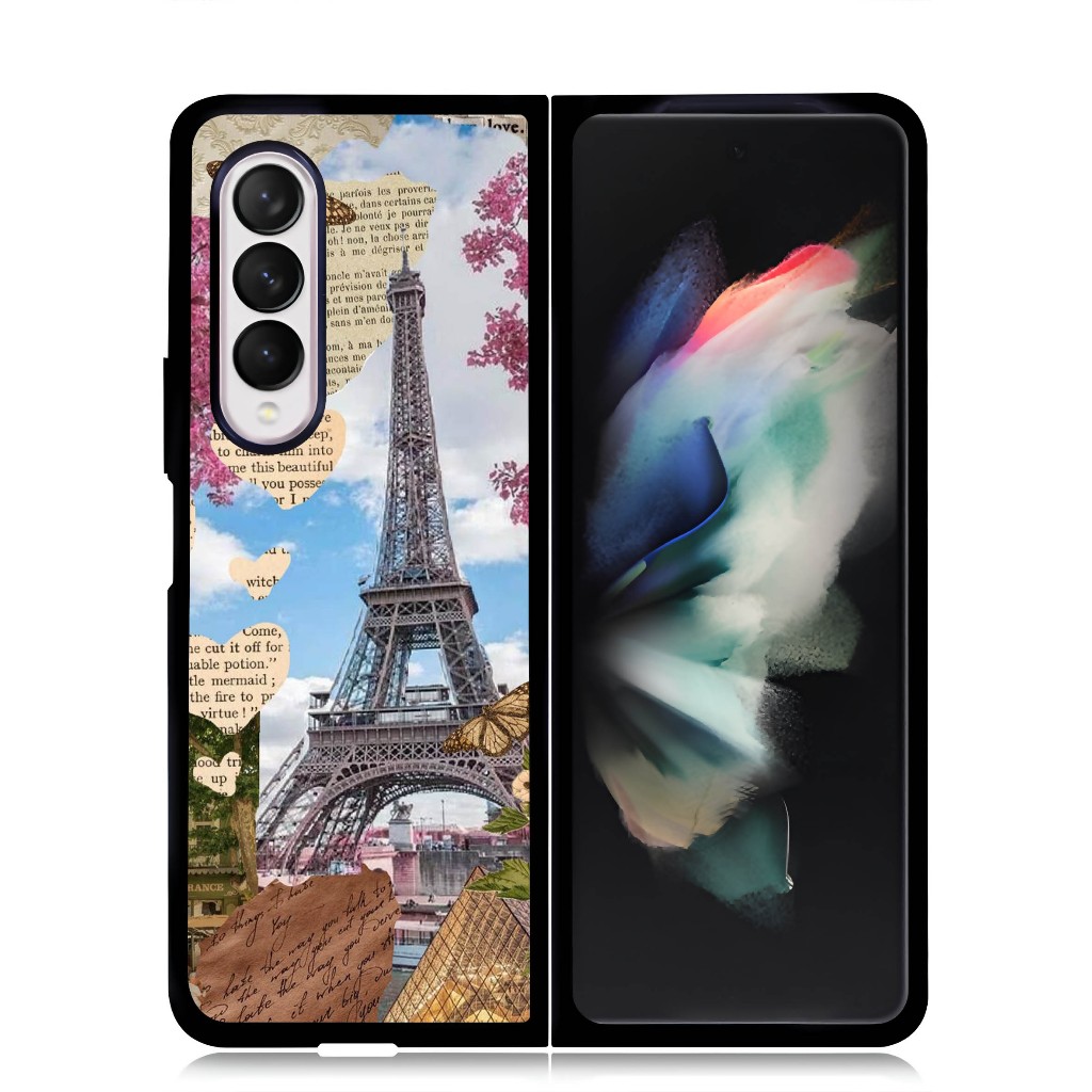 เคส Samsung Series Z FOLD 7 6 5 4 3 พลาสติกทนทาน Hardcase Galaxy โทรศัพท์ We Were Stay In Paris