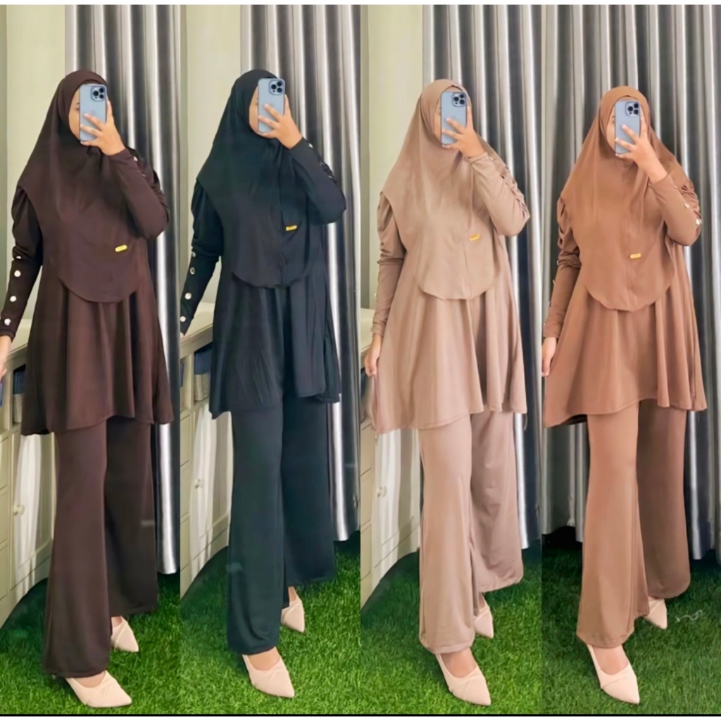 CLARA CUTBRAY TUNIC ชุดฟรี HIJAB ONE ชุดMUSLIMAH ผู้หญิง BTC LONGSOLO JUMBO ขนาดใหญ่พรีเมี่ยมโปรโมชั