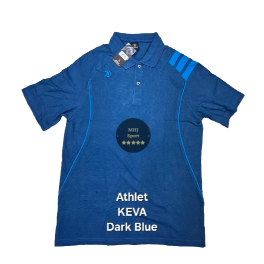 Athlet KEVA PA Polo DARK BLUE เสื้อยืดกีฬาคอปก { R1 }