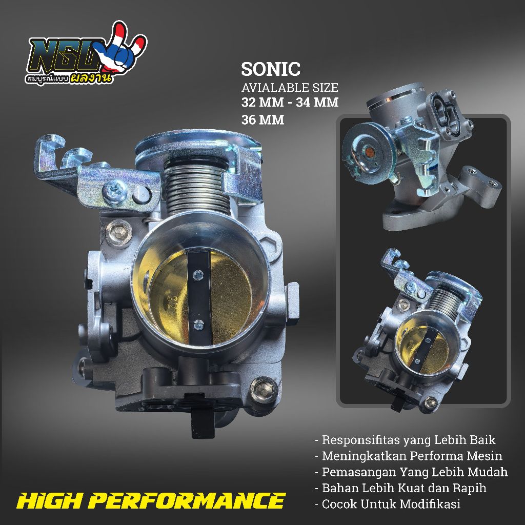 TB THROTTLE BODY GAS LEVER TPS NGO RACING SONIC 150 R ใหม่ CB150 R LED NEW CBR 150 R FACELIFT SUPRA 