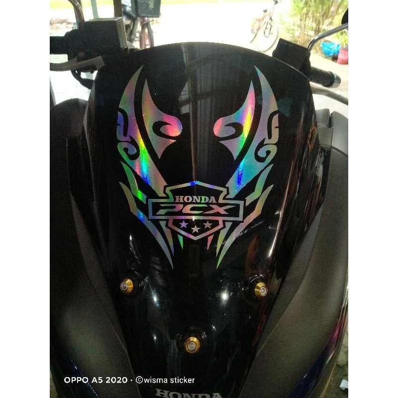 แชร์: Pcx Visor Sticker / Pcx 150/160 New Visor Sticker / Cool Visor Sticker / Visor Sticker