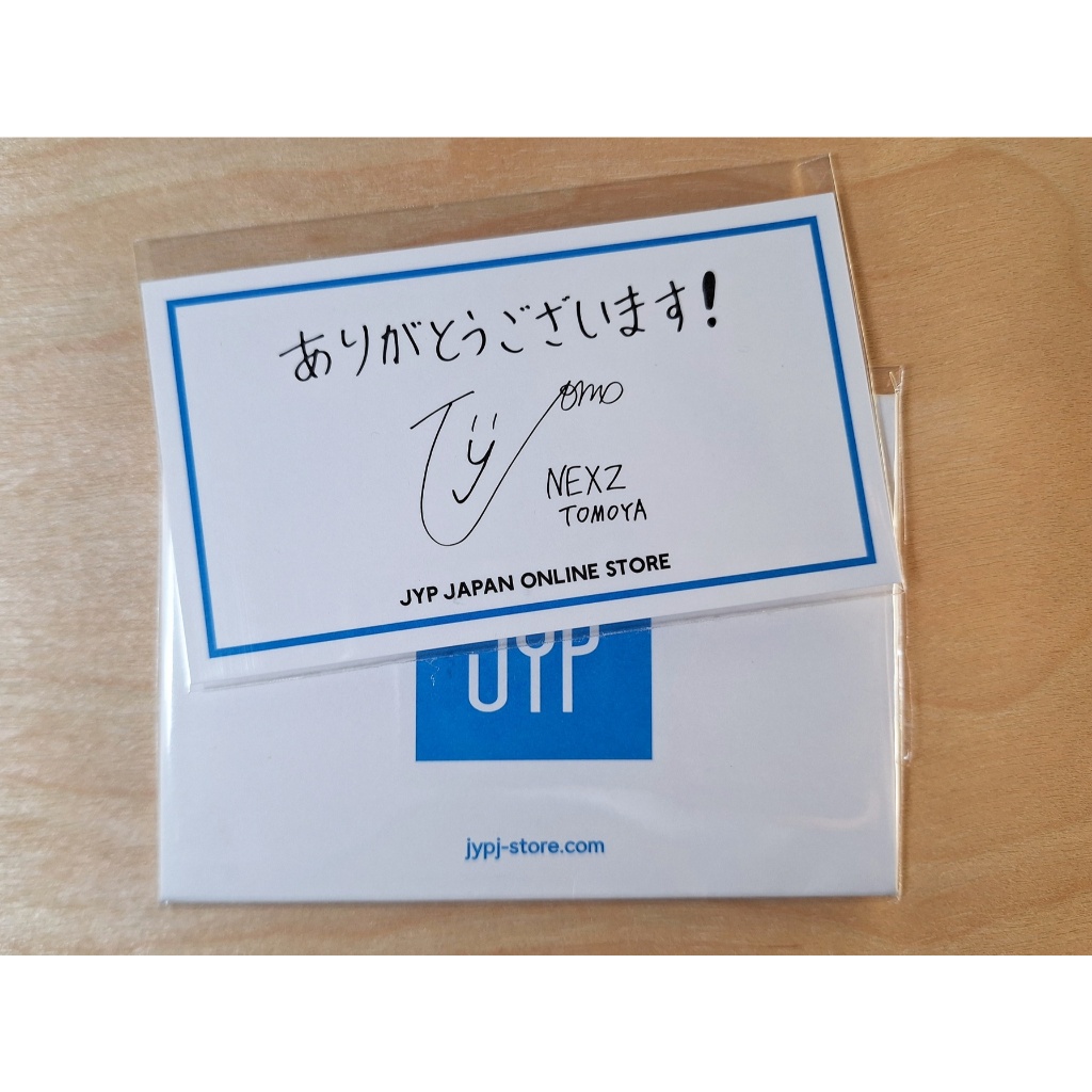 [READY] NEXZ TOMOYA การ์ดขอบคุณ JYP SHOP