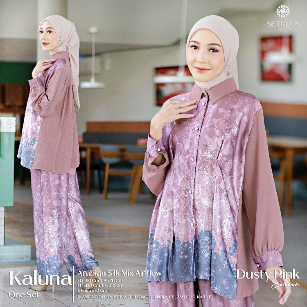 (ใหม่) ผู้หญิง KALUNA ONESET BY TUALUS SIGNATUR // MUSLIM FASHION // ZEMA SET BY TUALUS SIGNATUR