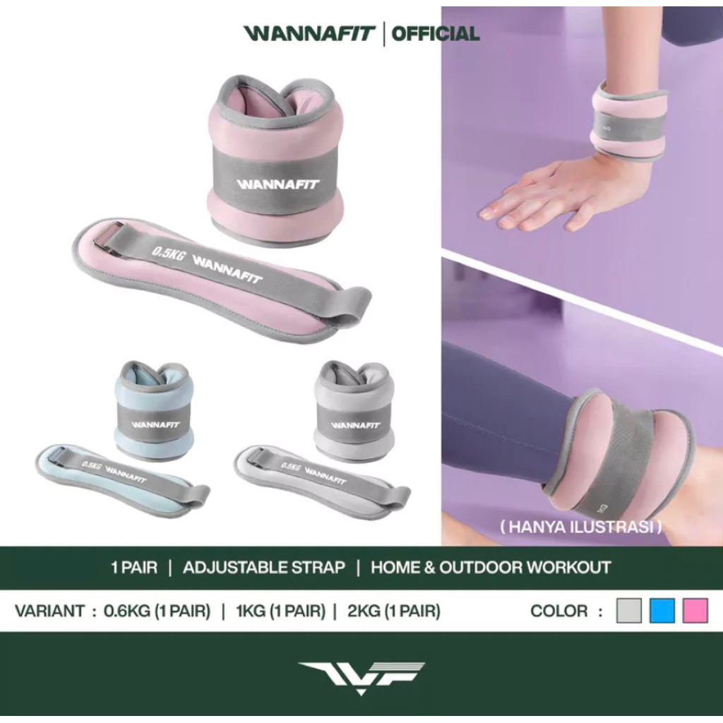 WANNAFIT WEIGHT ANKLE WEIGHT WRIST BRACELET SAND BAG || ตุ้มน้ําหนักทราย Wannafit