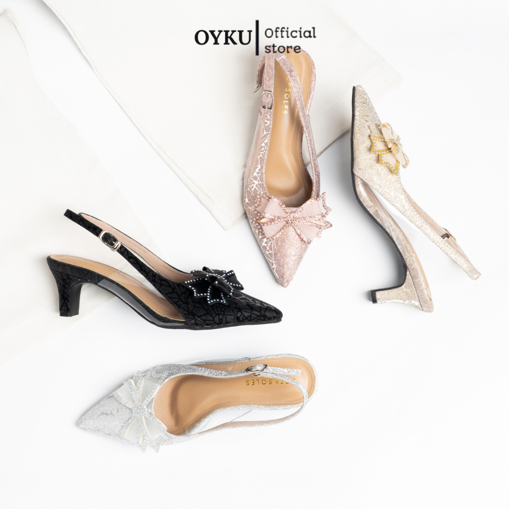 Oyku Official Store - Aurora Heels Zara 5 cm Elegant Butterfly Ribbon Heels Blink-Blink Party Shoes