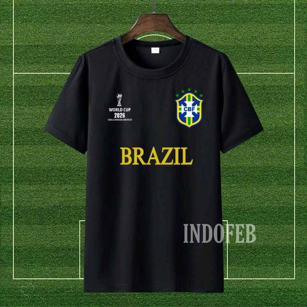 WORLD CUP 2O26 EDITION BRAZIL เสื้อยืด / 30s THICK MATERIAL / DISTRO CLOTHES PICTURE เสื้อยืด / TOPS