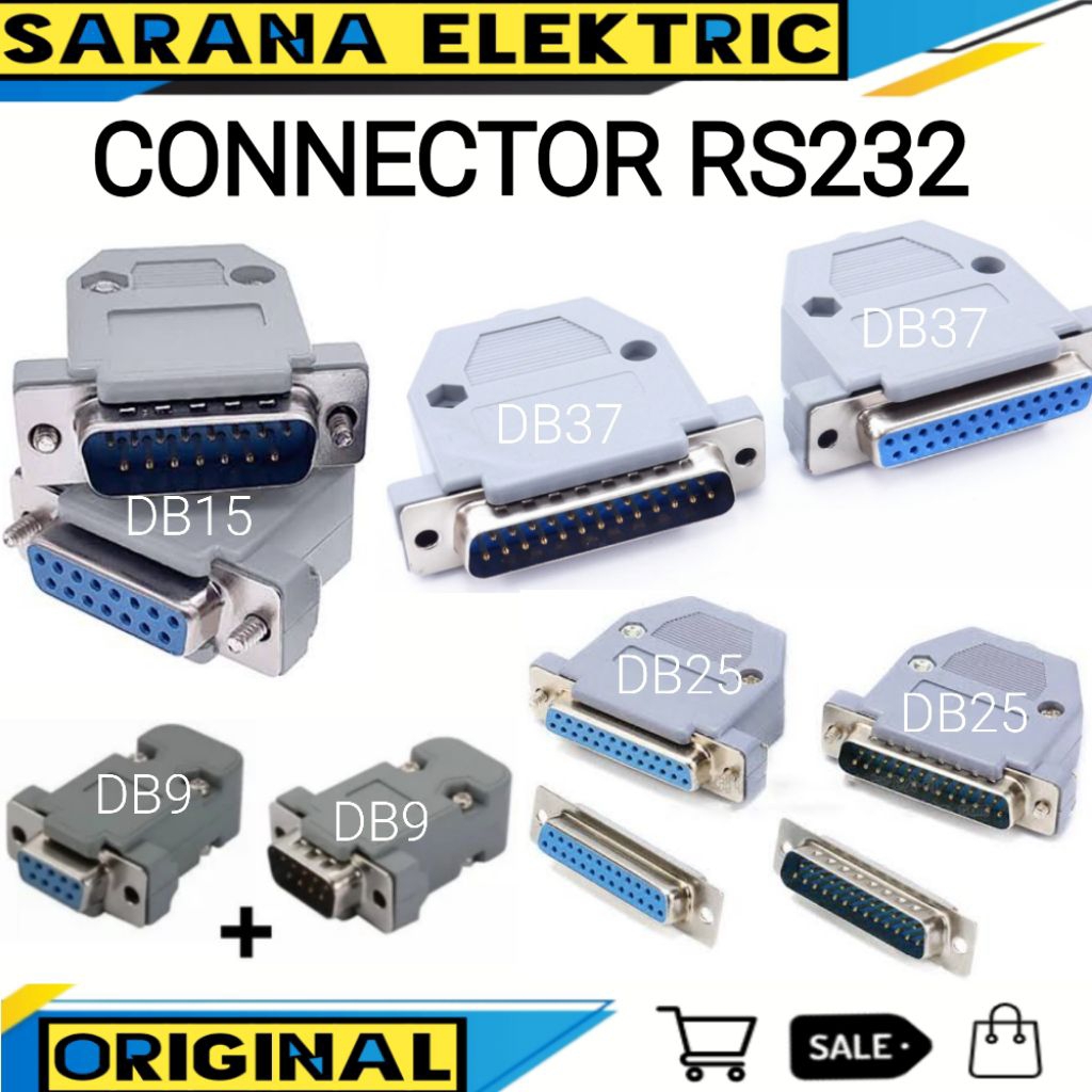 CONNECTOR DB9 DB15 DB25 DB37 RS232 CONECTOR DSUB SOLDER CONNECTOR DB-9 DB-15 DB-25 DB-37 RS-232