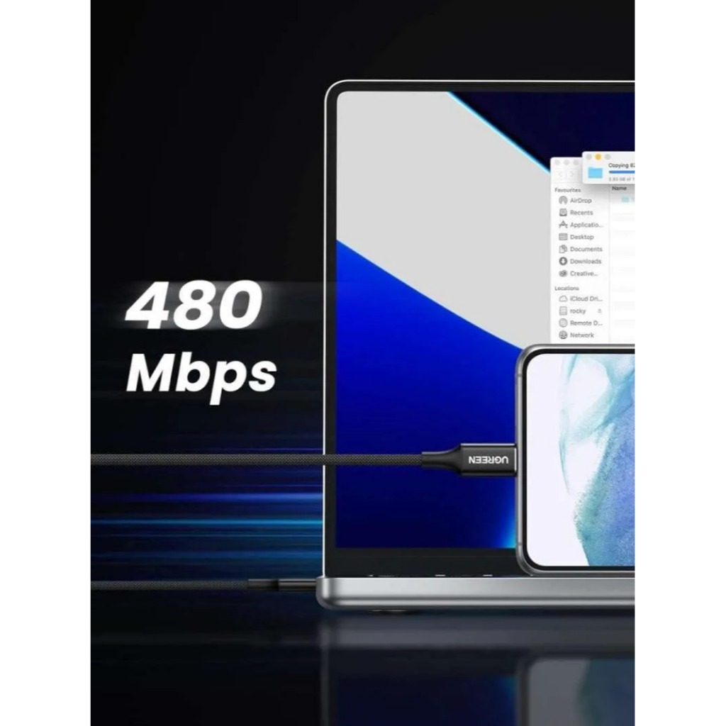 UGREEN 35441 60W สายชาร์จเร็ว Type C