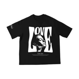 BISALO  Baju Pria Wanita motif " Can Love " Digital Printing Kaos Distro Katun Combed Original - 247