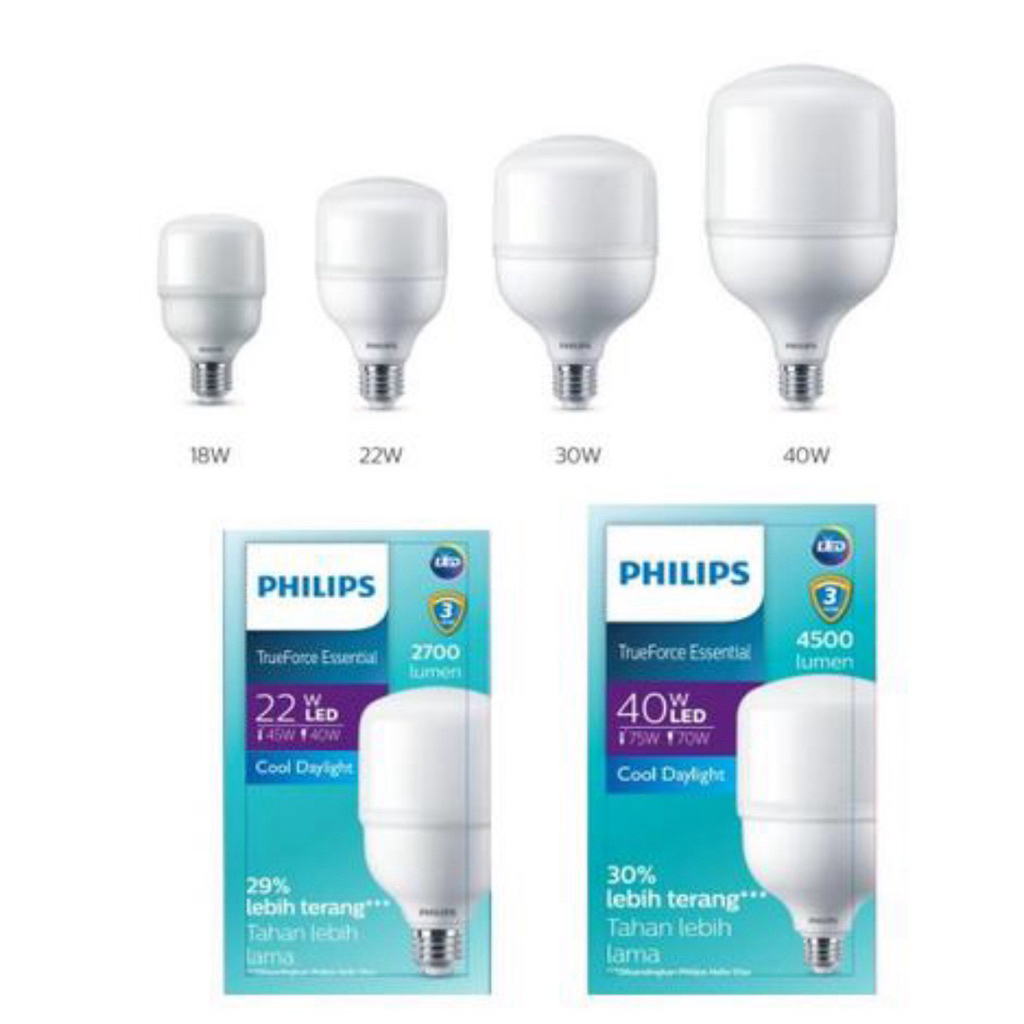KekaStore Philips Trueforce Ess Led Lamp 18W 20W 22W 25W 30W 35W 40W 45W สีขาว Cdl (22Watt 30Watt