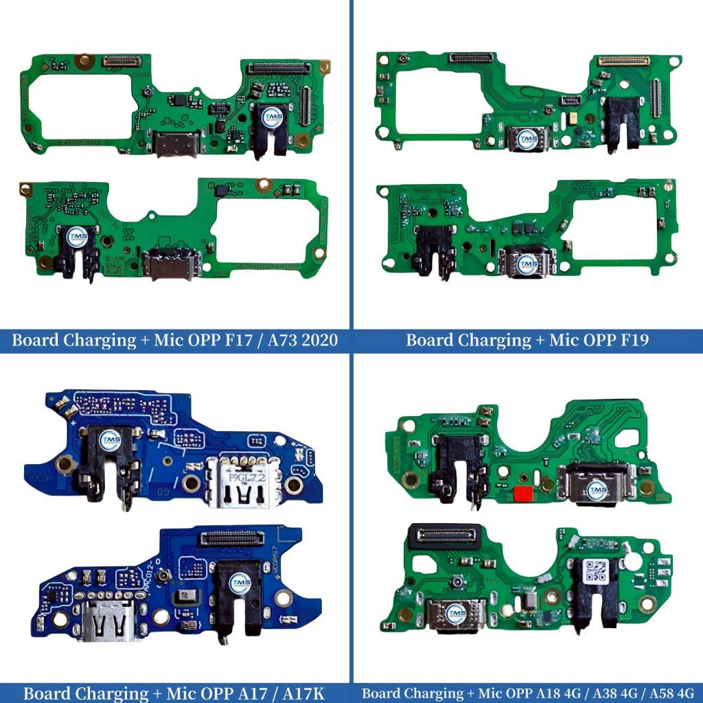 แท่นชาร์จ + แท่นชาร์จ + ไมค์ OPP F17 A73 2020 F19 A17 A17K A18 4G A38 4G