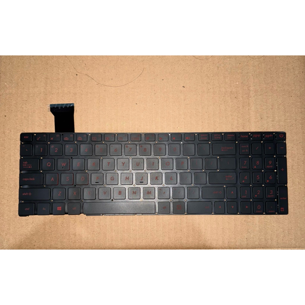 Asus Rog GL552 GL552JX GL552VW GL552VX คีย์บอร์ดแบ็คไลท์สีดํา
