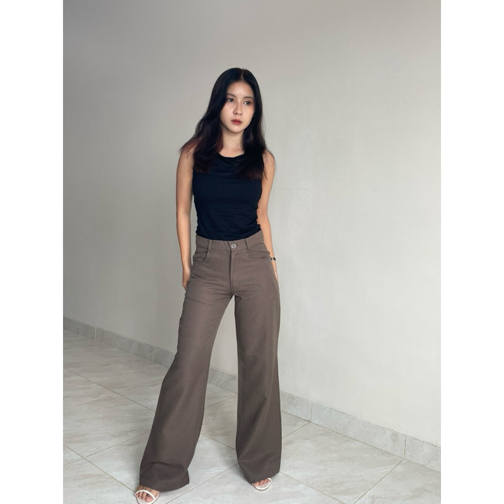 กางเกง Gaia Flowday / Semiwool / กางเกงชั้นในยาว / แฟชั่นผู้หญิง / กางเกงขายาวผู้หญิง / S - L