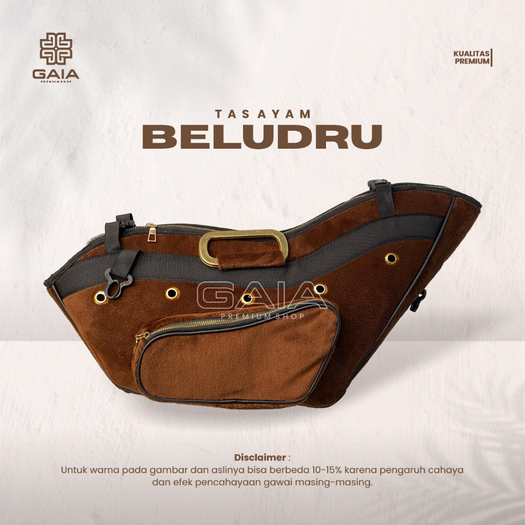 Bangkok Chicken Kiso Bag - Fighting Cock - วัสดุกํามะหยี่พรีเมี่ยม โฟมหนา