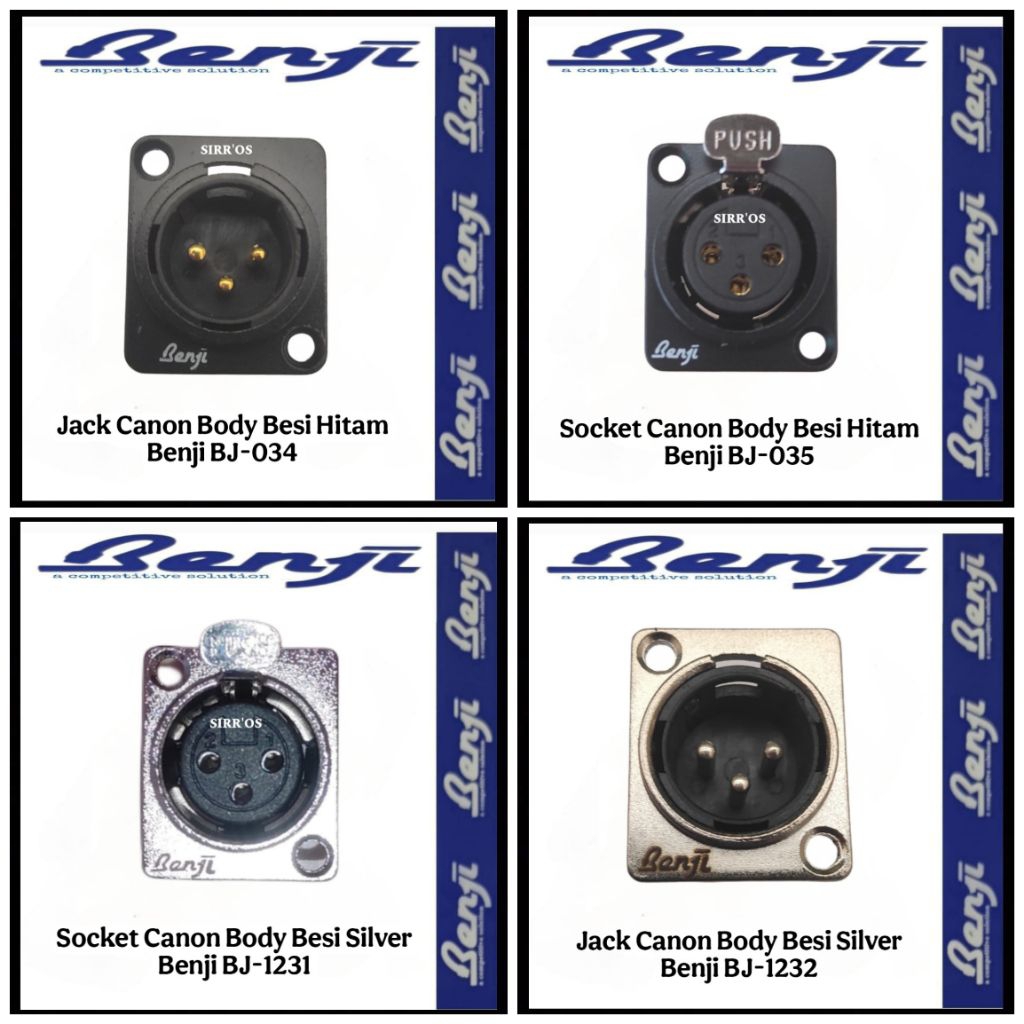 BENJI - Canon Jack Iron Body & Canon Socket Iron Body Benji