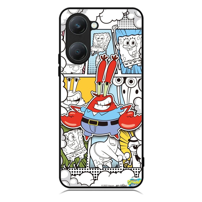 นาย Krab ST0060 เคส HP Vivo V50 Lite V50 V40 Lite Y18 Y28 Y29 iQoo Z9x 4G 5G เคสไฮบริด