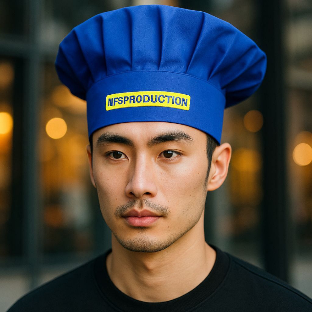 หมวกเชฟ UK ADULT PREMIUM DRILL MATERIAL