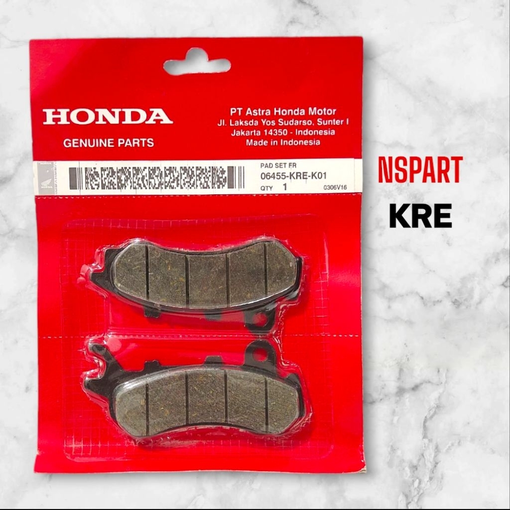 ผ้าเบรคหน้าสําหรับ pcx 150 ADV 150 06455-KRE-K01