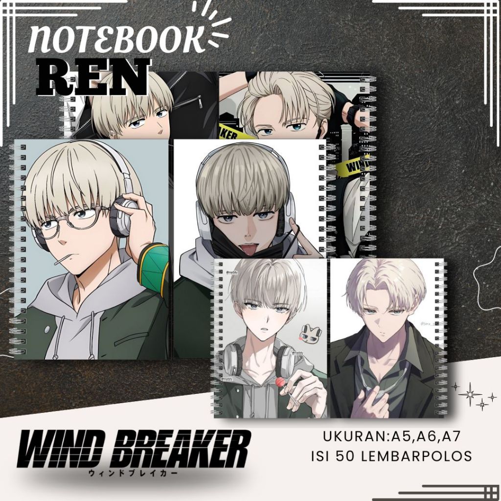 REN WIND NOTEBOOK BREAKER / REN WIND BREAKER DEFECTIVE BOOK