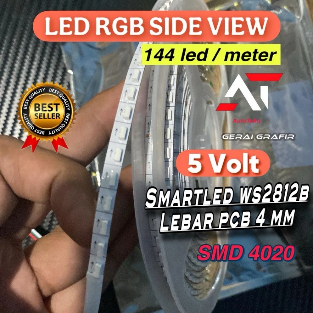 คิ้ว RGB พรีเมี่ยม Led 144 Led/meter